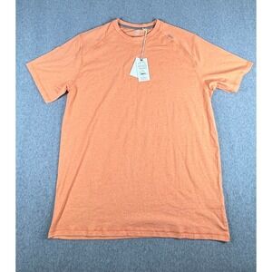 TASC Shirt Mens L Apricot Carrollton Tee Short Sleeve Performance Active NEW